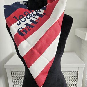 Extremely Rare Jean Paul Gaultier American Flag Patriotic Scarf Bandanna